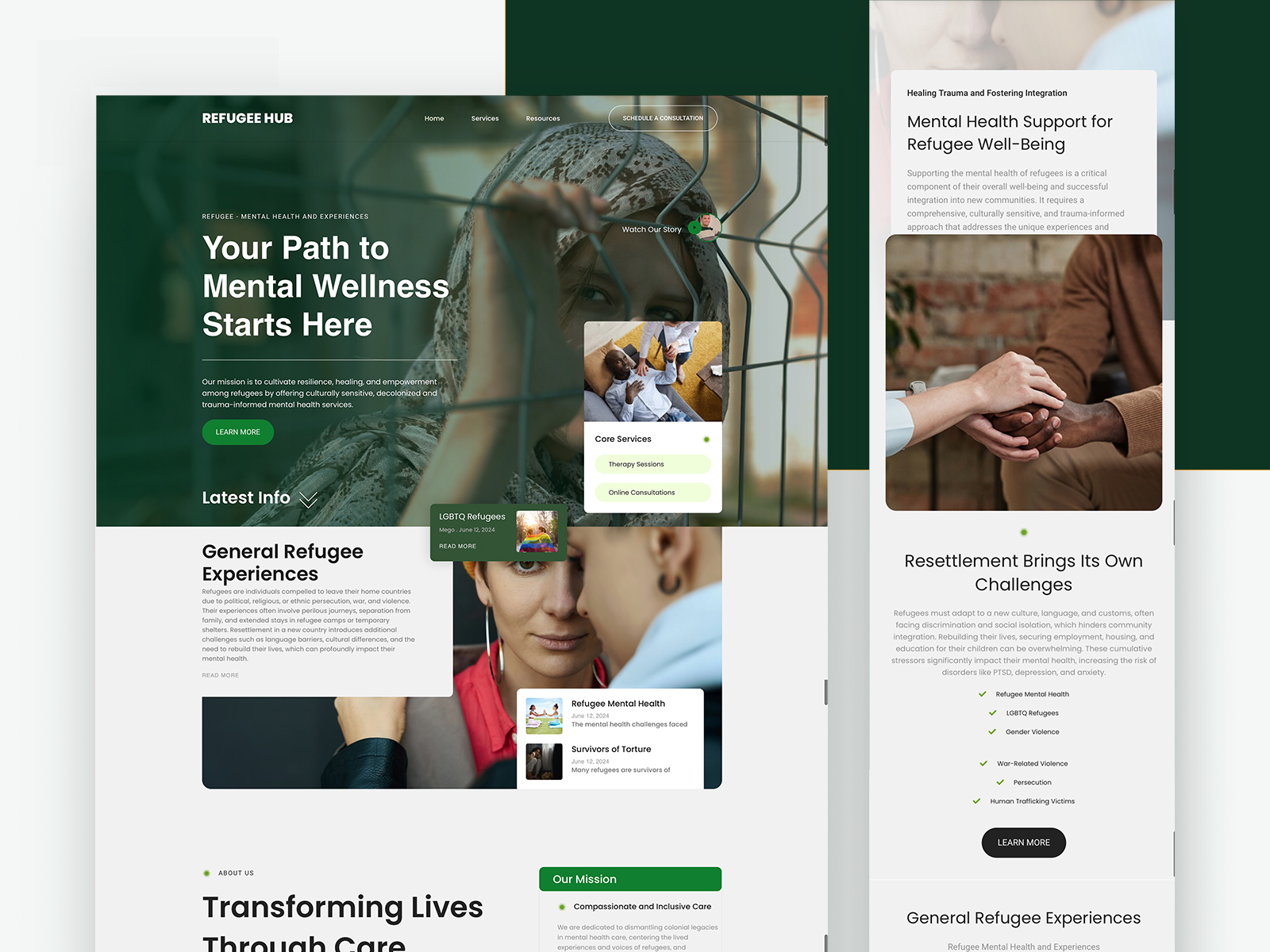 - Refugee Hub, Web Design & Development Ottawa