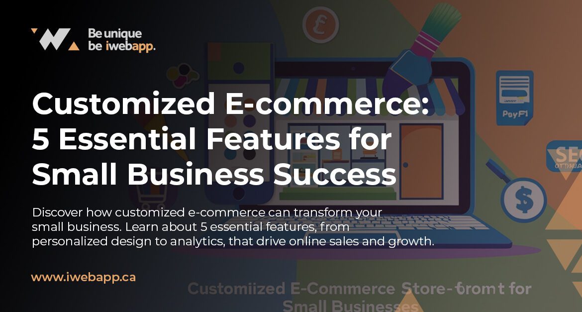 Small business owner reviewing customized e-commerce dashboard showing sales analytics, product management, payment integration features, and SEO optimization tools