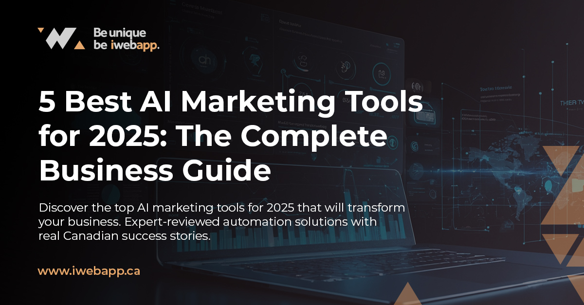 AI Marketing Tools 2025 - Advanced marketing automation dashboard showing analytics and AI integration