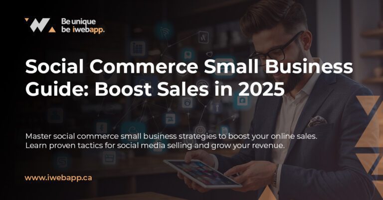 Small business owner managing social commerce platforms in Canada