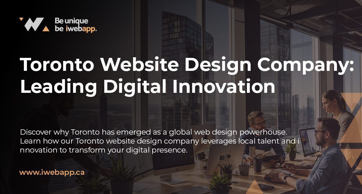 "Toronto skyline featuring digital overlay representing the city's web design innovation