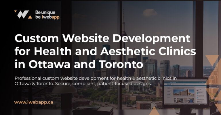 Custom website development for health clinics Ottawa Toronto