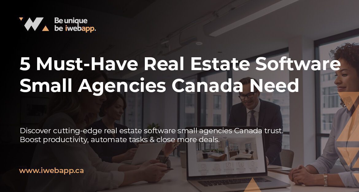 Real estate CRM software dashboard showing lead management for Canadian agencies