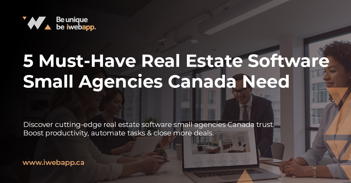Real estate CRM software dashboard showing lead management for Canadian agencies