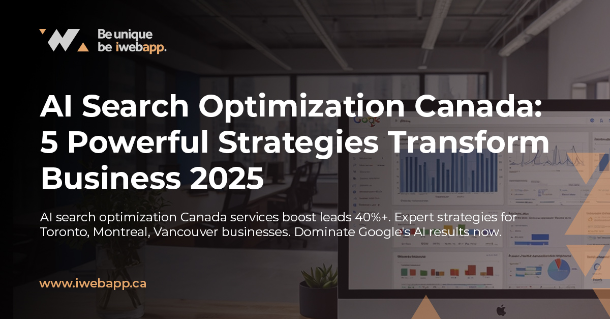 AI search optimization dashboard showing Canadian business rankings in Google SGE results