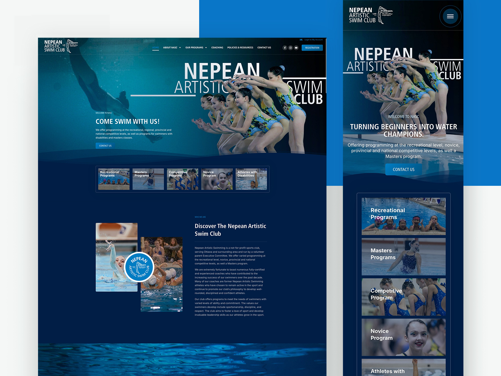 NASC Non-Profit Web Design transformation case study by iWEBAPP Agency