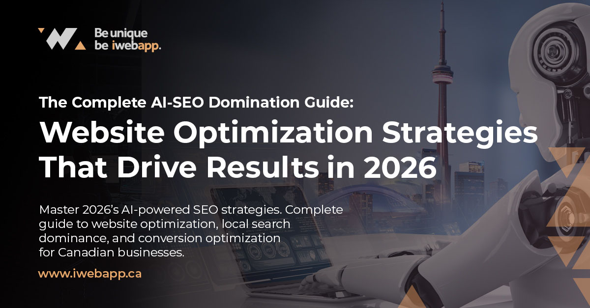 Complete AI-SEO website optimization strategies guide for Toronto businesses showing analytics dashboard with Core Web Vitals and local search performance metrics